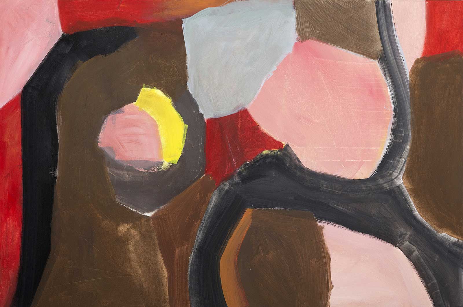 Das abstrakte Kunstwerk innere Kontinente (8)2021 ist von Doris Junker. Foto Dagmar Morath